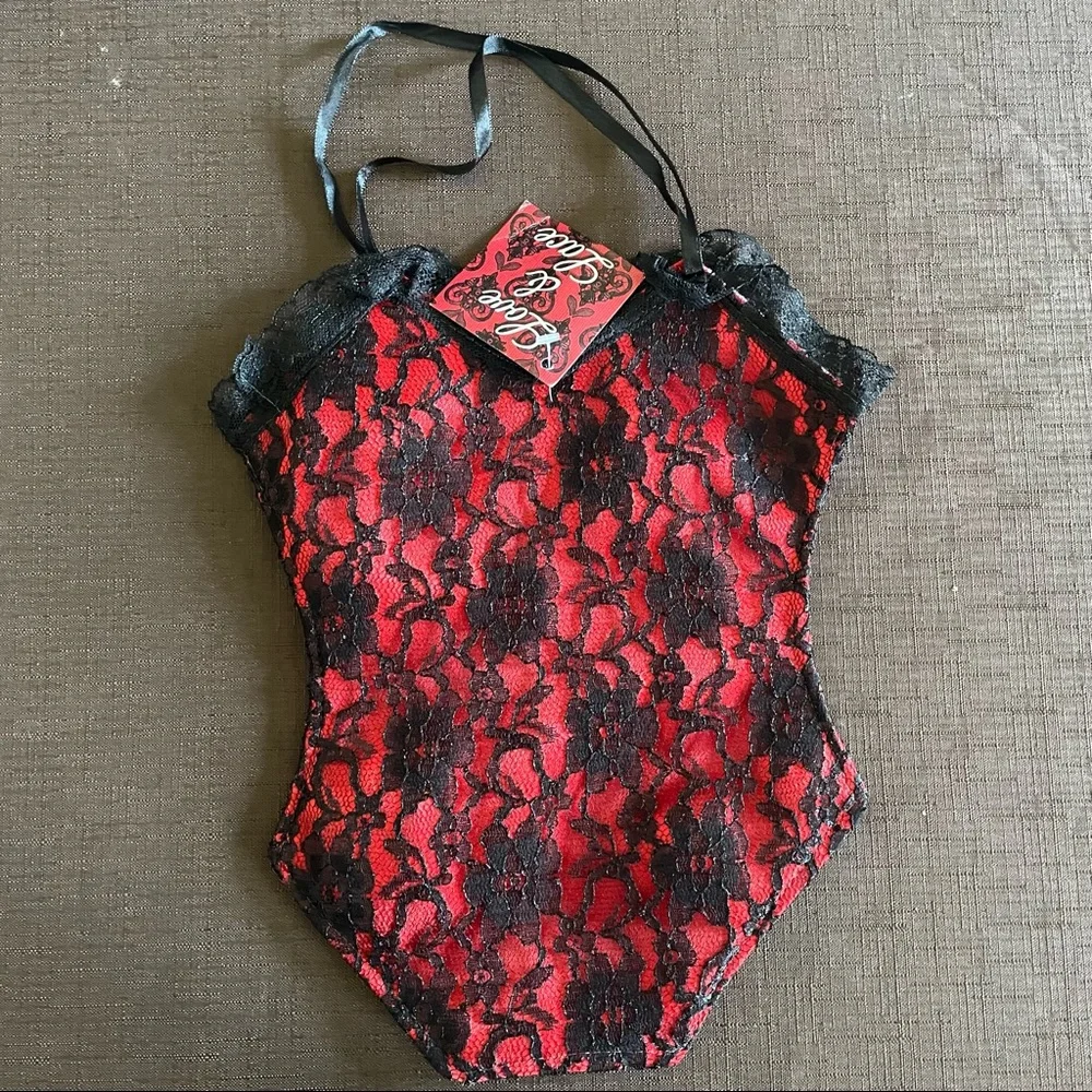 Vintage NEW Lingerie Fabric Gift Bags 5 Piece Satin Lace Corset Bustier Boudoir